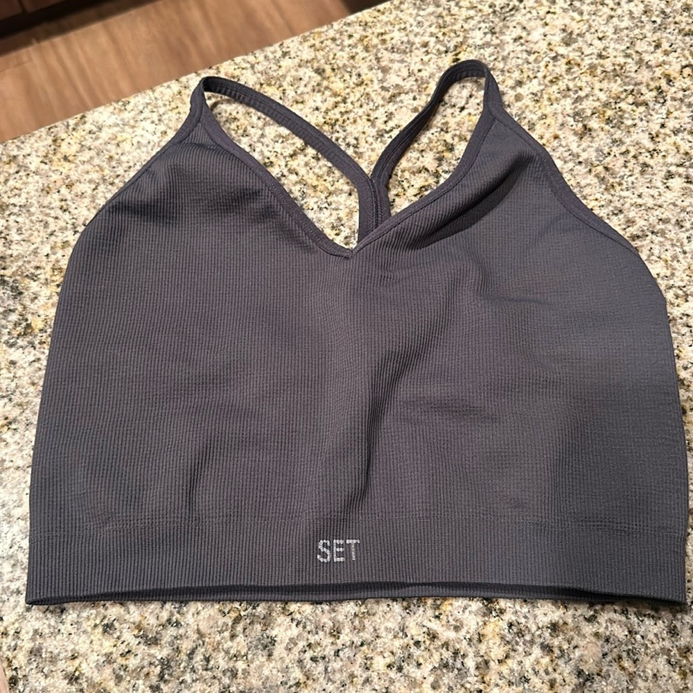 Set Active Ribbed V Bra
